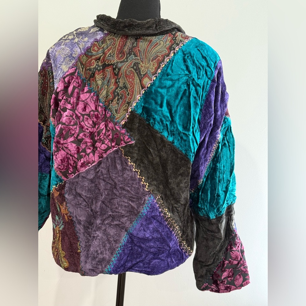 Tapestry Patch Xl Multicolor Patchwork Jacket W P… - image 6